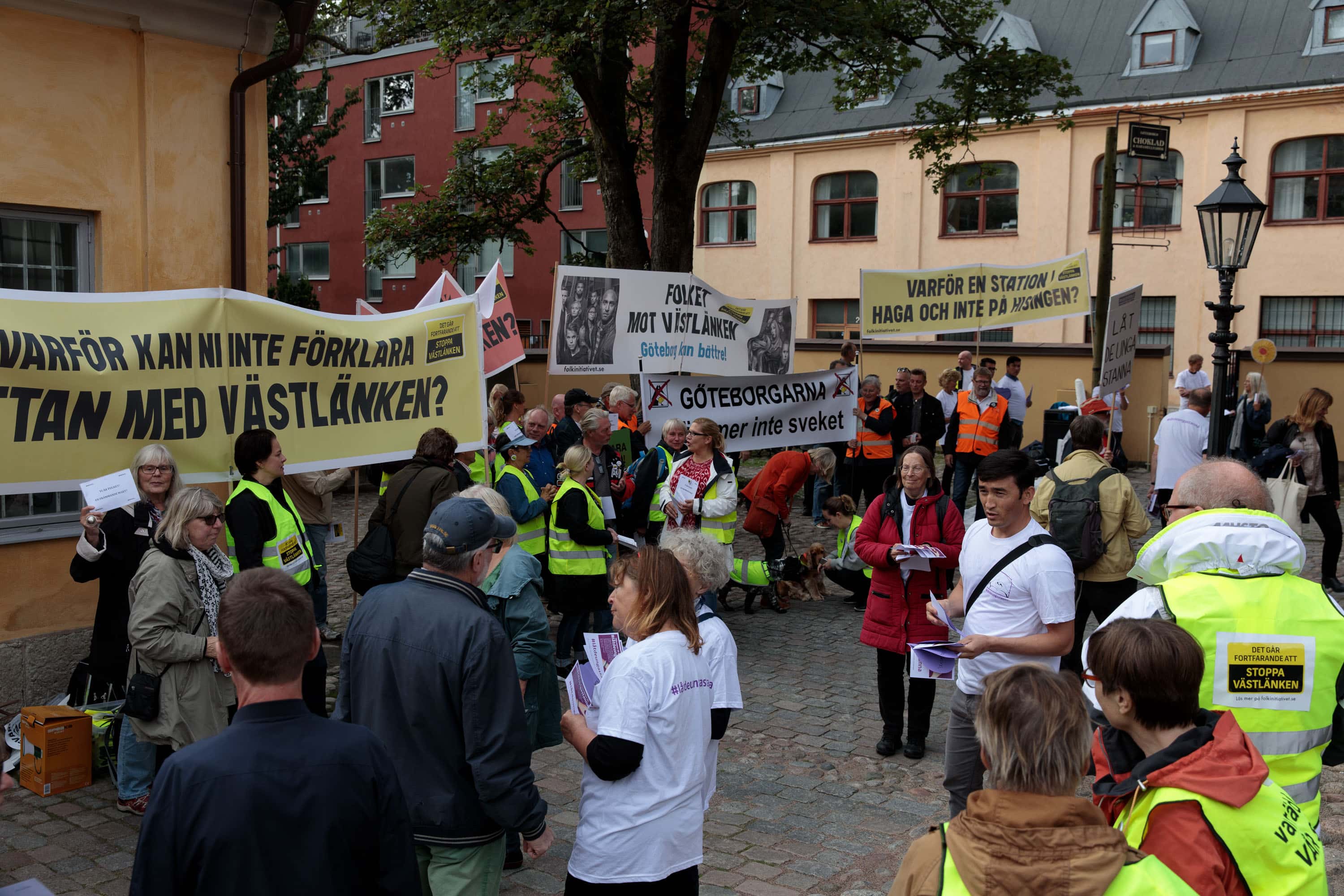 demonstration mot Västlänken