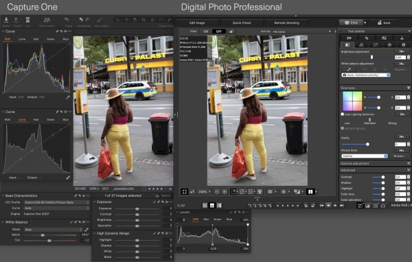 Canon EOS R5 jpeg colors in Capture One