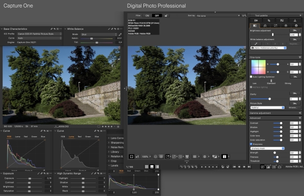 Canon EOS R1 jpeg colors in Capture One